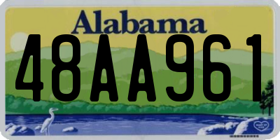 AL license plate 48AA961