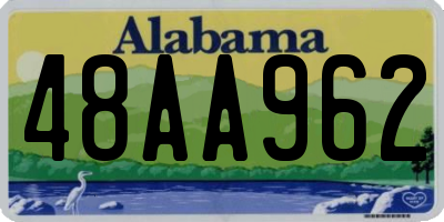 AL license plate 48AA962