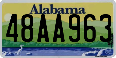 AL license plate 48AA963