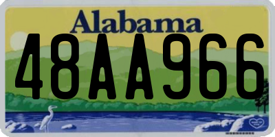 AL license plate 48AA966