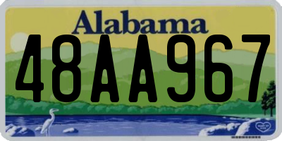 AL license plate 48AA967