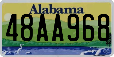 AL license plate 48AA968