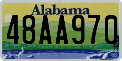 AL license plate 48AA970