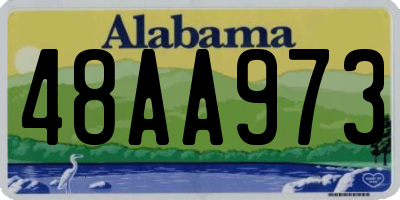 AL license plate 48AA973
