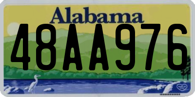 AL license plate 48AA976