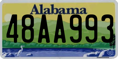 AL license plate 48AA993