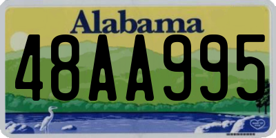 AL license plate 48AA995