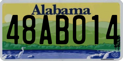 AL license plate 48AB014