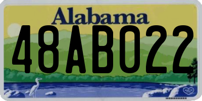 AL license plate 48AB022