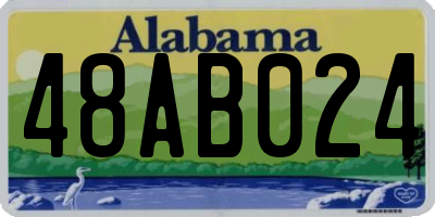 AL license plate 48AB024