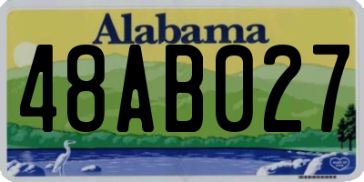AL license plate 48AB027