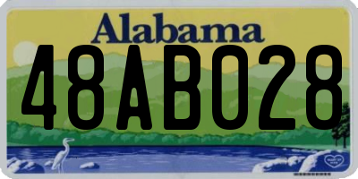 AL license plate 48AB028