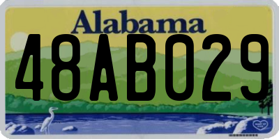 AL license plate 48AB029
