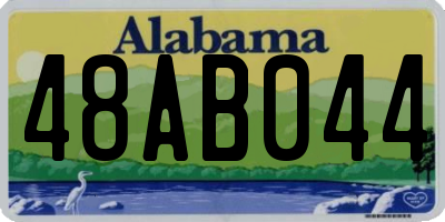 AL license plate 48AB044