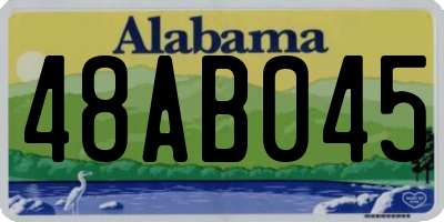 AL license plate 48AB045