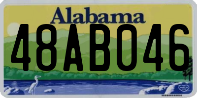 AL license plate 48AB046