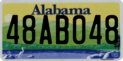 AL license plate 48AB048