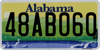 AL license plate 48AB060