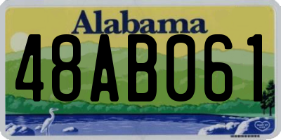 AL license plate 48AB061