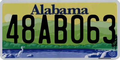 AL license plate 48AB063