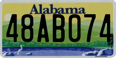 AL license plate 48AB074
