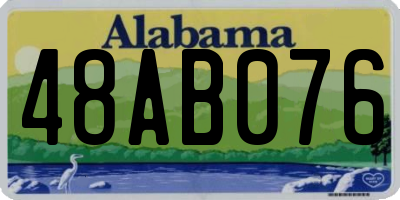 AL license plate 48AB076