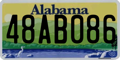 AL license plate 48AB086