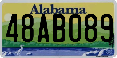 AL license plate 48AB089