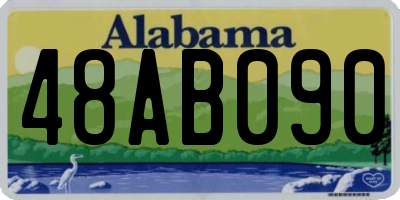 AL license plate 48AB090