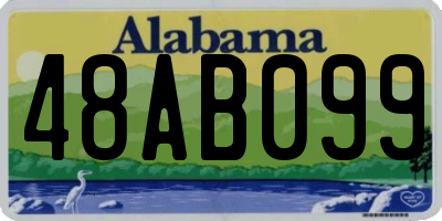 AL license plate 48AB099
