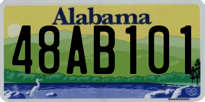 AL license plate 48AB101
