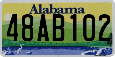 AL license plate 48AB102