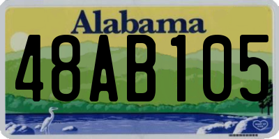 AL license plate 48AB105