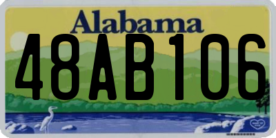 AL license plate 48AB106
