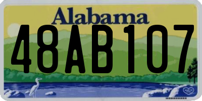 AL license plate 48AB107