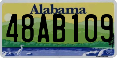 AL license plate 48AB109