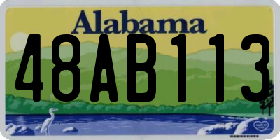 AL license plate 48AB113