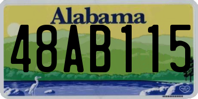AL license plate 48AB115