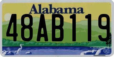 AL license plate 48AB119