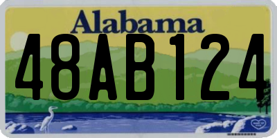 AL license plate 48AB124