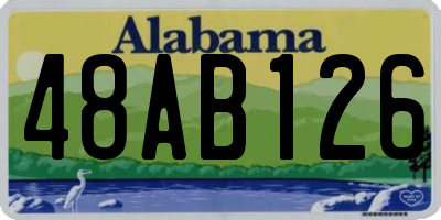 AL license plate 48AB126