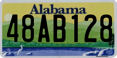 AL license plate 48AB128