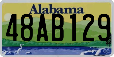 AL license plate 48AB129
