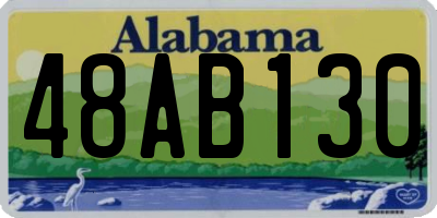 AL license plate 48AB130