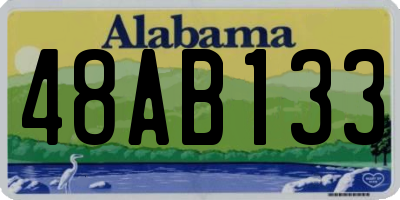 AL license plate 48AB133