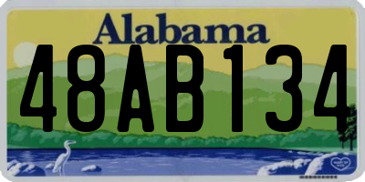 AL license plate 48AB134