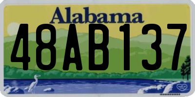 AL license plate 48AB137