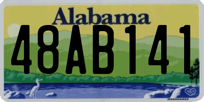 AL license plate 48AB141