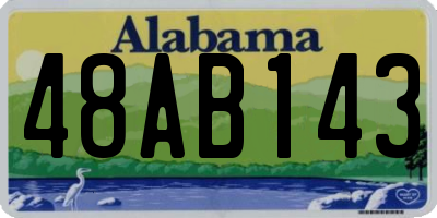 AL license plate 48AB143