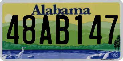 AL license plate 48AB147